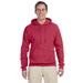 Jerzees 996 Adult NuBlend Fleece Pullover Hooded Sweatshirt in Vintage Heather Red size 4XL | Cotton Polyester 996MR, 996M