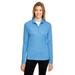 Team 365 TT31W Women's Zone Performance Quarter-Zip T-Shirt in Sport Light Blue size 3XL | Polyester