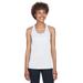 Team 365 TT11WRC Women's Zone Performance Racerback Tank Top in White size 3XL | Polyester