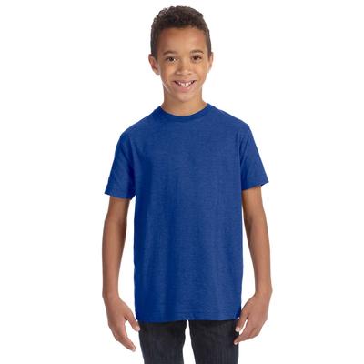 LAT 6101 Youth Fine Jersey T-Shirt in Vintage Royal Blue size XS | Cotton LA6101
