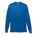 Augusta Sportswear 788 Athletic Adult Wicking Long-Sleeve T-Shirt in Royal Blue size Medium | Polyester