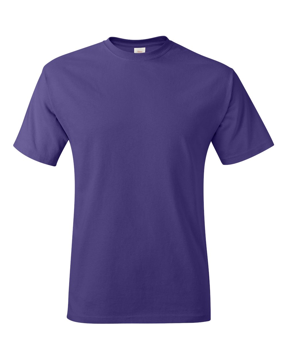 Hanes 5250T Men's Authentic-T T-Shirt in Purple size 2XL | Cotton 5250