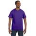 Hanes 5250T Men's Authentic-T T-Shirt in Purple size 2XL | Cotton 5250