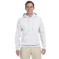 Jerzees 996 Adult NuBlend Fleece Pullover Hooded Sweatshirt in White size Medium | Cotton Polyester 996MR, 996M