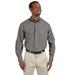 Harriton M510 Men's 3.1 oz. Essential Poplin in Dark Grey size 4XL