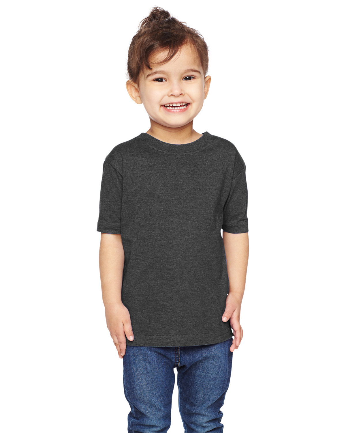 Rabbit Skins 3321 Toddler Fine Jersey T Shirt in Vintage Smoke size 4 | Cotton LA3321, RS3321