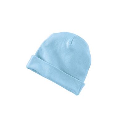 Rabbit Skins 4451 Infant Baby Rib Cap in Light Blue | Ringspun Cotton LA4451