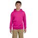 Jerzees 996Y Youth NuBlend Pullover Hooded Sweatshirt in Cyber Pink size Large 996YR