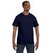 Hanes 5250T Men's Authentic-T T-Shirt in Navy Blue size Small | Cotton 5250