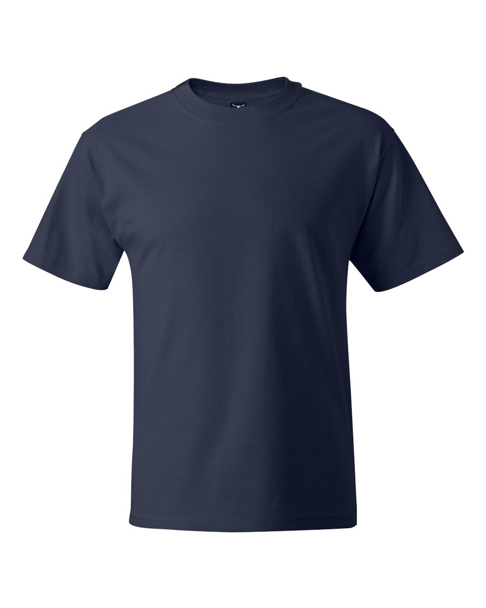 Hanes 5180 Beefy-T-Shirt - Cotton T-Shirt in Navy Blue size XL | Ringspun