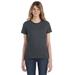 Anvil by Gildan 880 Women's Combed Ring Spun Cotton T-Shirt in Heather Dark Grey size Small | Ringspun A880