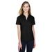 North End 78632 Women's Recycled Polyester Performance PiquÃ© Polo Shirt in Black size Medium