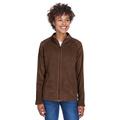 Team 365 TT90W Women's Campus Microfleece Jacket in Sport Dark Brown size Medium | Polyester