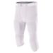 A4 N6181 Men's Flyless Football Pant in White size 2XL | Nylon Blend A4N6181