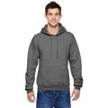 Fruit of the Loom SF76R Adult 7.2 oz. SofSpun Hooded Sweatshirt in Charcoal Heather size Small | Cotton/Polyester Blend