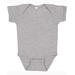 Rabbit Skins 4400 Infant Baby Rib Bodysuit in Heather size 18MOS | Ringspun Cotton LA4400, RS4400