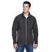 North End 88138 Men's Three-Layer Fleece Bonded Soft Shell Technical Jacket in Graphite Grey size 3XL