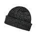 Big Accessories BA524 Ribbed Marled Beanie Hat in Black/Gray | Acrylic Blend