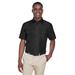 Harriton M580 Men's Key West Short-Sleeve Performance Staff Shirt in Black size Large | Polyester