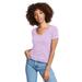 Next Level N1540 Women's Ideal V T-Shirt in Lilac size 2XL | Cotton/Polyester Blend NL1540, 1540