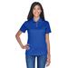 UltraClub 8445L Women's Cool & Dry Stain-Release Performance Polo Shirt in Cobalt size Medium | Polyester