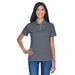 UltraClub 8445L Women's Cool & Dry Stain-Release Performance Polo Shirt in Charcoal size XL | Polyester