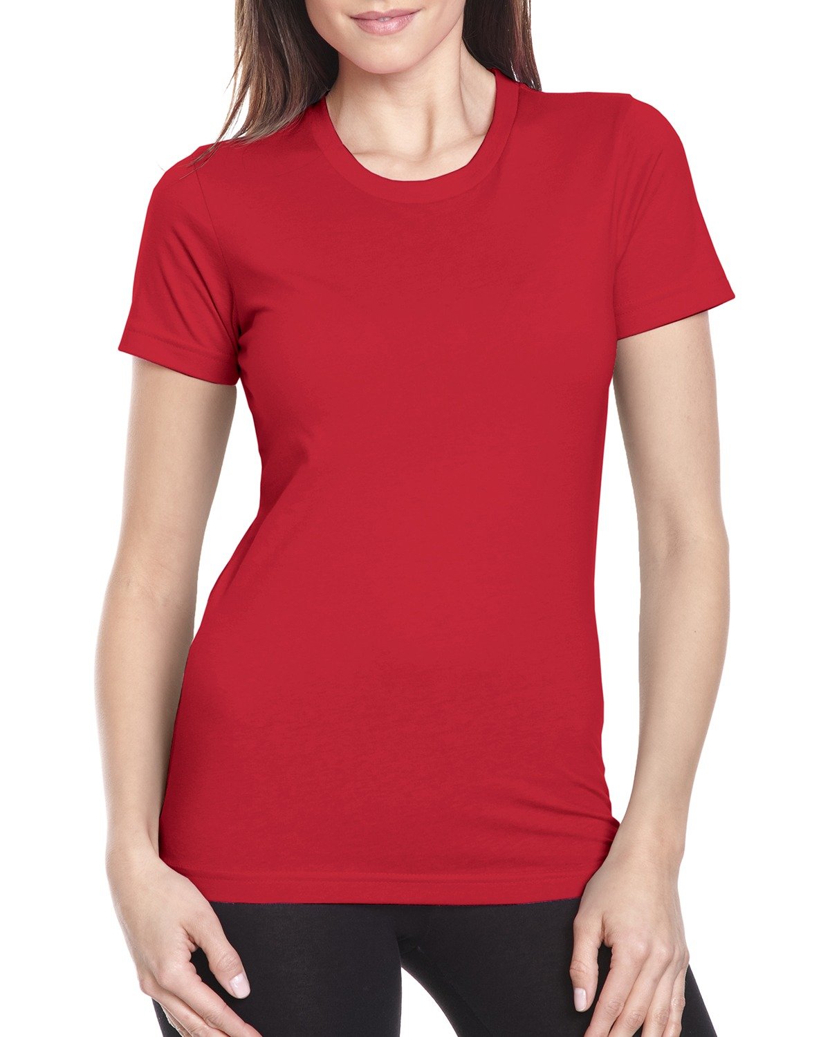 Next Level N3900 Women's Women’s Cotton T-Shirt in Red size 2XL | combed ringspun cotton fine jersey 3900, NL3900
