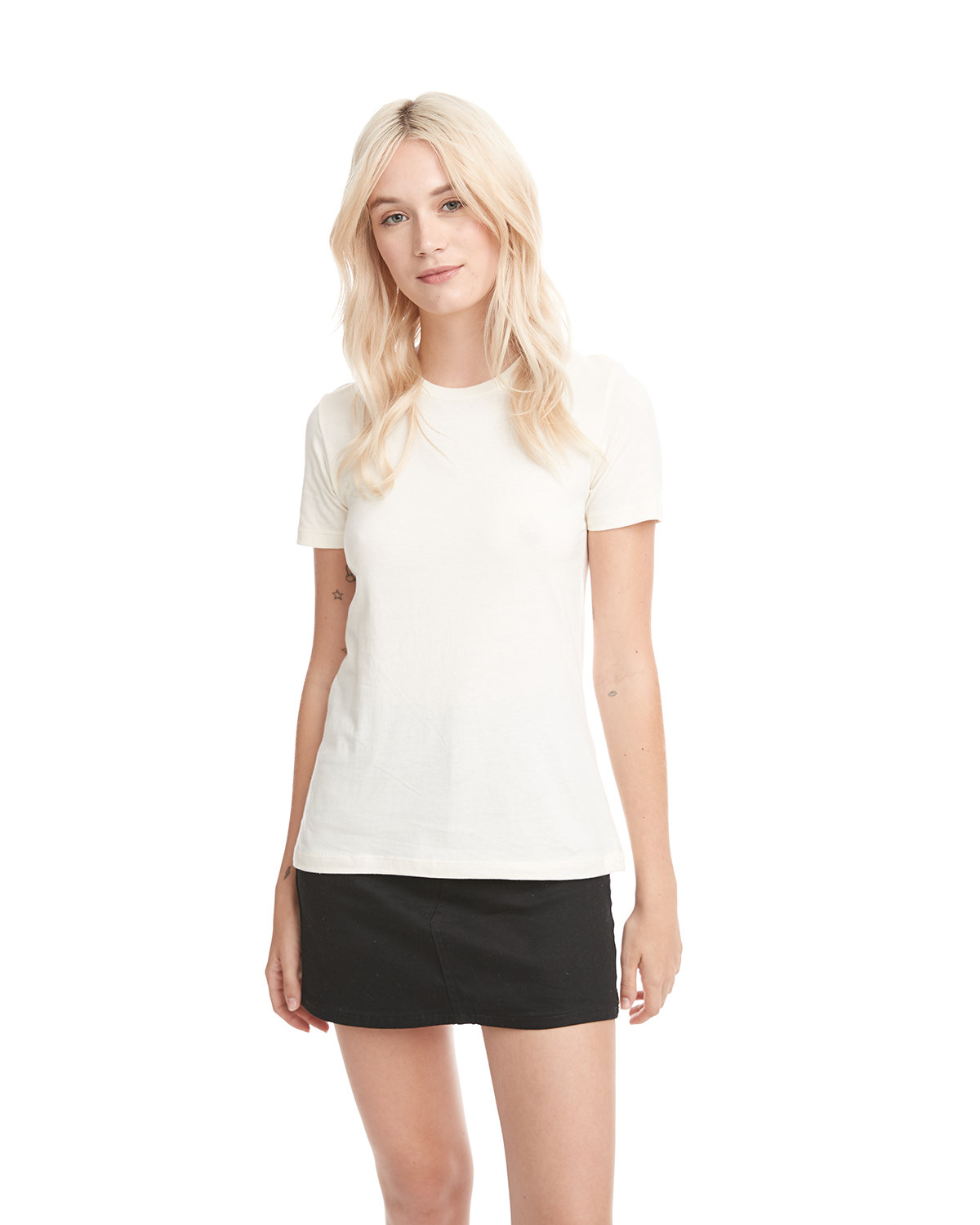 Next Level N3900 Women's Women’s Cotton T-Shirt in Natural size 3XL | combed ringspun cotton fine jersey 3900, NL3900