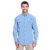 Columbia 7048 Men's Bahama II Long-Sleeve Shirt in Sail size XL | Cotton/Nylon Blend 101162