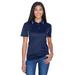 UltraClub 8406L Women's Cool & Dry Sport Two-Tone Polo Shirt in Navy Blue/White size XS | Polyester