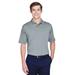 UltraClub 8610 Men's Cool & Dry 8-Star Performance Interlock Polo Shirt in Silver size Medium | Polyester