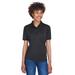 UltraClub 8610L Women's Cool & Dry 8-Star Performance Interlock Polo Shirt in Black size 2XL | Polyester