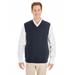 Harriton M415 Men's Pilbloc V-Neck Sweater Vest in Dark Navy Blue size XL | Acrylic Blend