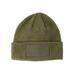 Big Accessories BA527 Patch Beanie Hat in Olive | Acrylic Blend