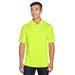 Harriton M345 Men's Advantage Snag Protection Plus IL Snap Placket Polo Shirt in Safety Yellow size Medium | Polyester