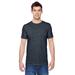 Fruit of the Loom SF45R Adult 4.7 oz. Sofspun Jersey Crew T-Shirt in Heather Black size XL | Cotton