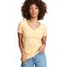 Next Level N1540 Women's Ideal V T-Shirt in Banana Cream size XS | Ringspun Cotton NL1540, 1540