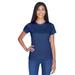 UltraClub 8420L Athletic Women's Cool & Dry Sport Performance Interlock T-Shirt in Navy Blue size 3XL | Polyester