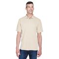 UltraClub 8445 Men's Cool & Dry Stain-Release Performance Polo Shirt in Stone size Large | Polyester