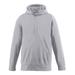 Augusta Sportswear 5505 Adult Wicking Fleece Hood T-Shirt in Grey size Medium | Polyester