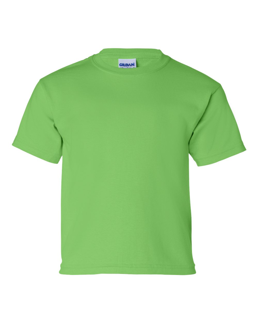 Gildan G200B Youth Ultra Cotton T Shirt in Lime size XS 2000B, G2000B