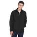 North End 88099 Men's Three-Layer Fleece Bonded Performance Soft Shell Jacket in Black size Large