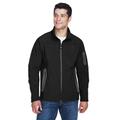 North End 88138 Men's Three-Layer Fleece Bonded Soft Shell Technical Jacket in Black size Large