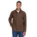 Team 365 TT90 Men's Campus Microfleece Jacket in Sport Dark Brown size Small | Polyester