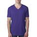 Next Level 6240 Men's CVC V T-Shirt in Purple Rush size Large | Ringspun Cotton NL6240