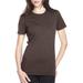 Next Level 6610 Women's CVC T-Shirt in Espresso size Large | Cotton/Polyester Blend NL6610