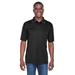 UltraClub 8425 Men's Cool & Dry Sport Performance Interlock Polo Shirt in Black size Medium | Polyester