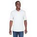 UltraClub 8425 Men's Cool & Dry Sport Performance Interlock Polo Shirt in White size 2XL | Polyester