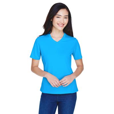 Team 365 TT11W Athletic Women's Zone Performance T-Shirt in Electric Blue size Large | Polyester