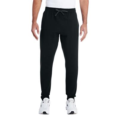Jerzees 975MPR Adult Nublend Jogger Pant in Black/Charcoal Grey size XL | Cotton/Polyester Blend 975MP